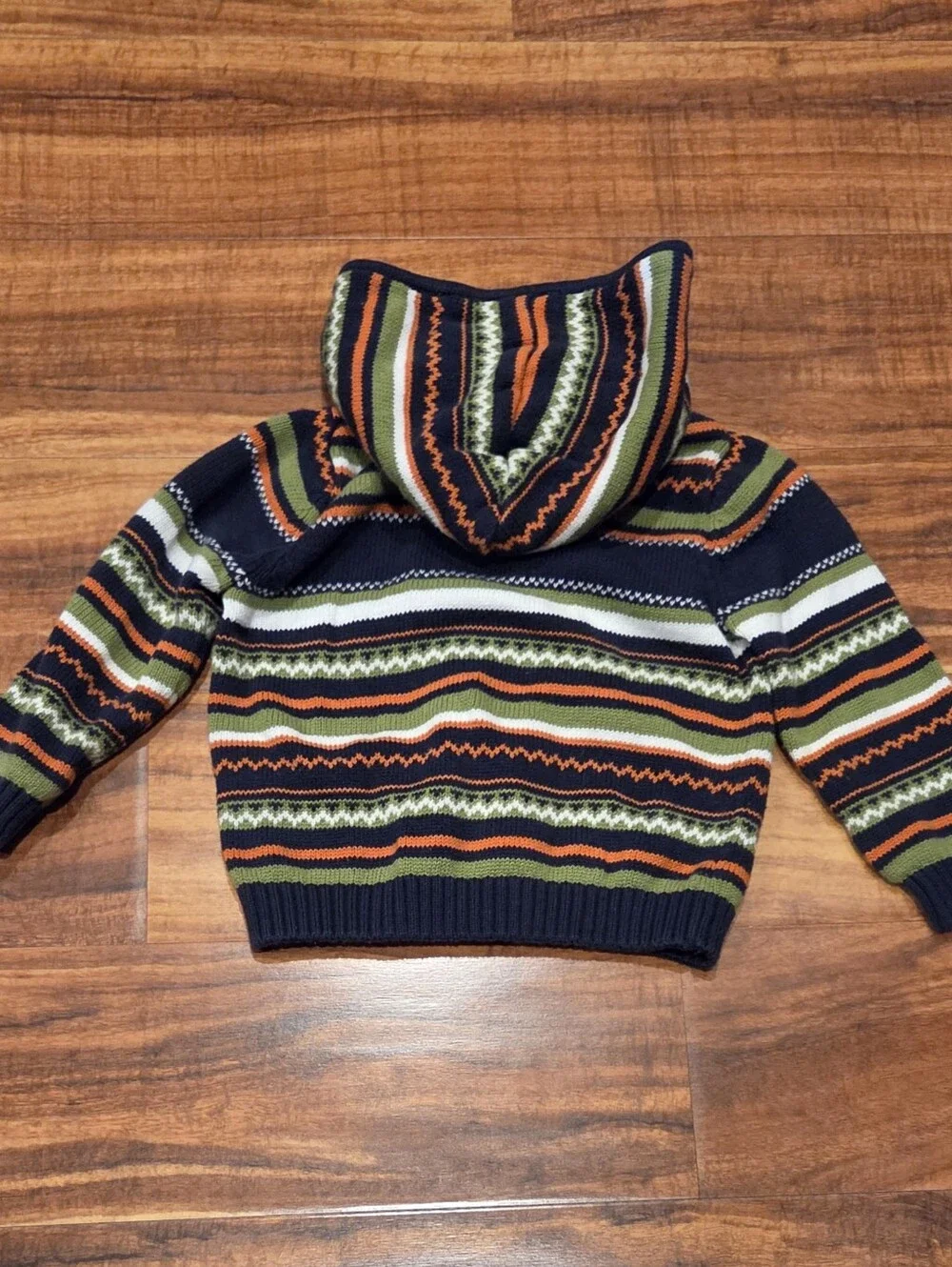 Gymboree EUC Green/Navy Fair Isle Dino Sweater, Dino Hoodie and Lined Pants